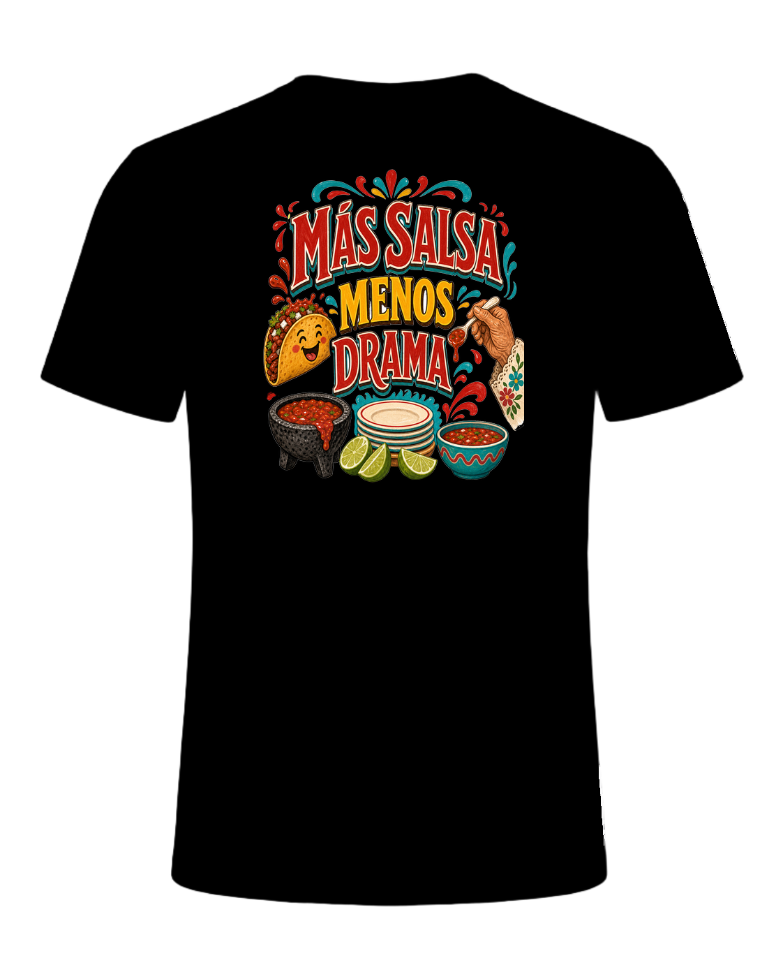MÁS SALSA MENOS DRAMA — Black