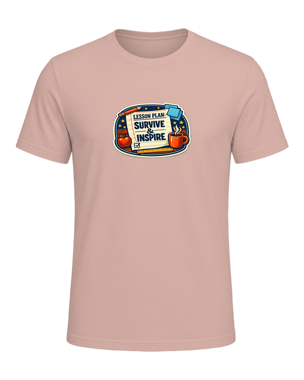 Lesson Plan: Survive & Inspire Tee — Heather Prism Peach