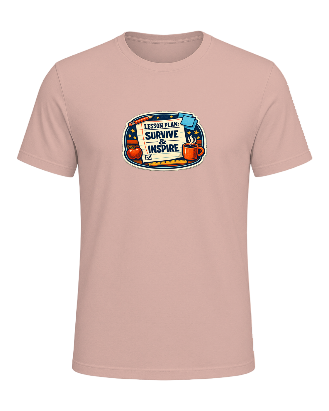 Lesson Plan: Survive & Inspire Tee — Heather Prism Peach