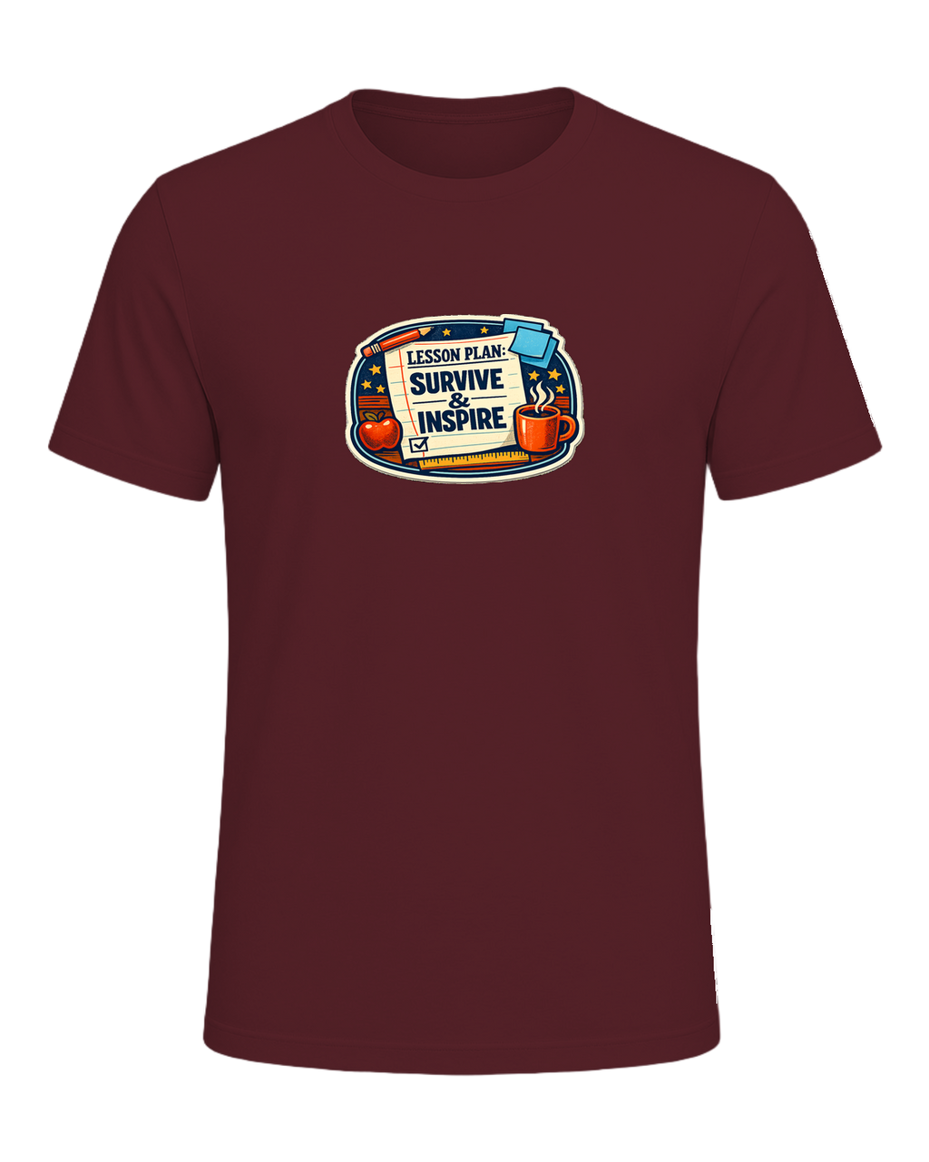 Lesson Plan: Survive & Inspire Tee — Maroon