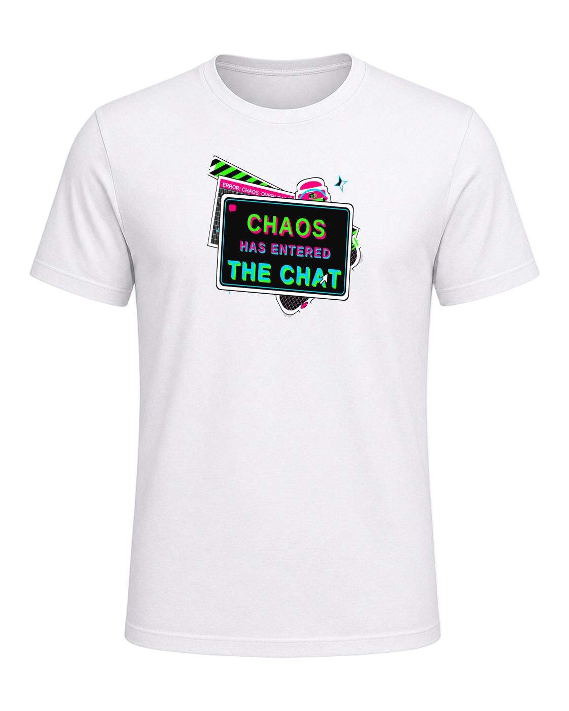 CHAOS HAS ENTERED THE CHAT — White