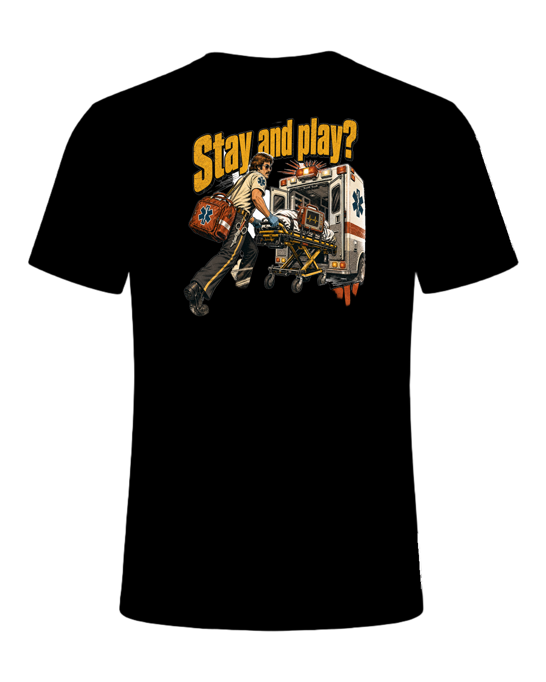 Stay and play? not today — Black