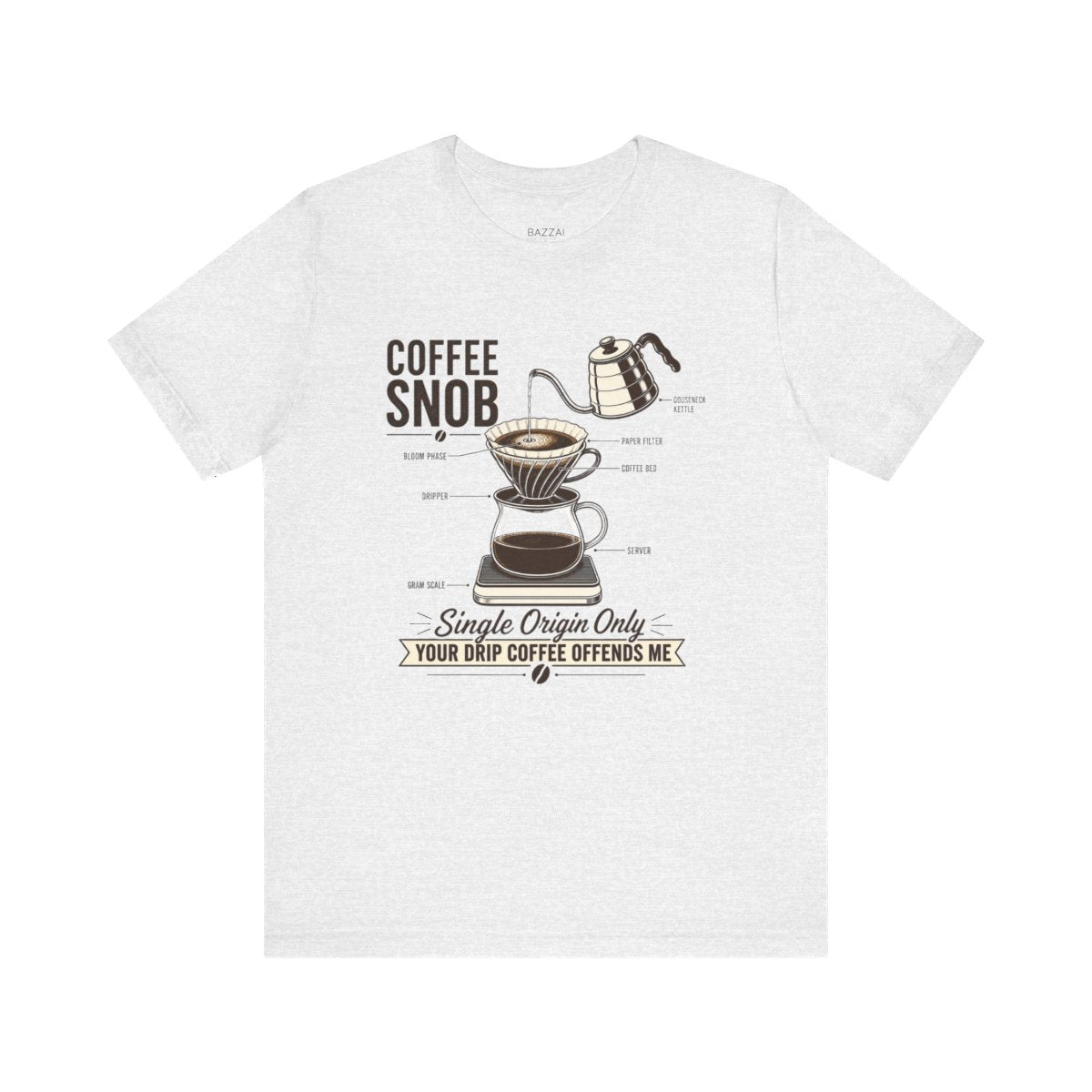 Coffee Snob Gift T-Shirt — Yes, It Does Matter — coffees t-shirt design