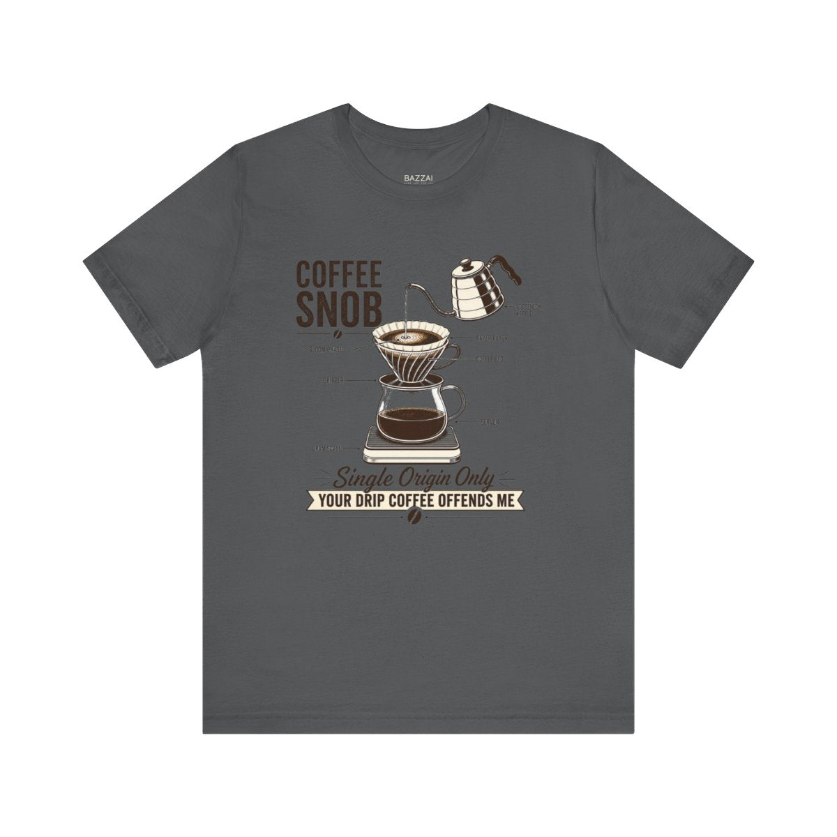 Coffee Snob Gift T-Shirt — Yes, It Does Matter — coffees t-shirt design