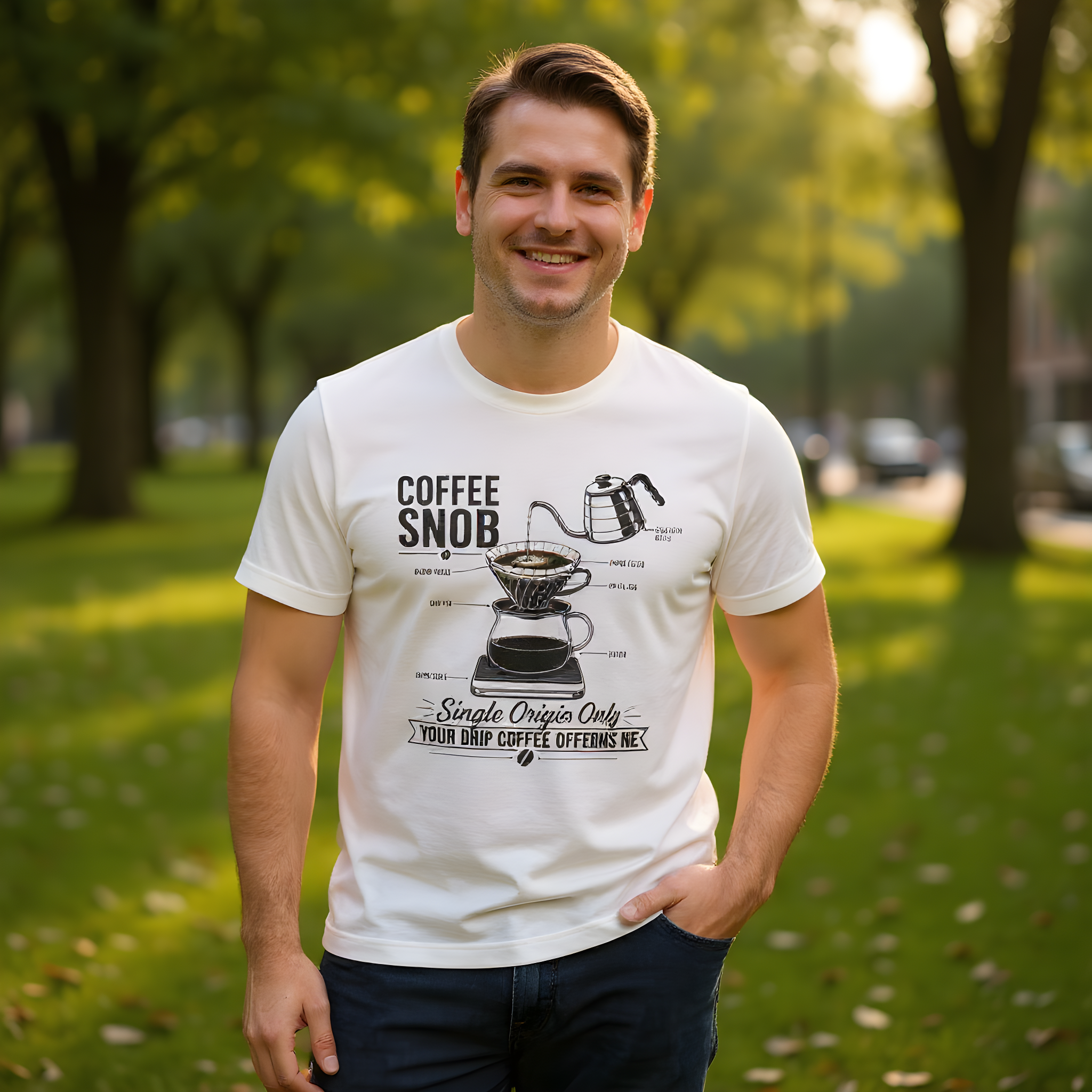 Coffee Snob Gift T-Shirt — Yes, It Does Matter — coffees t-shirt design