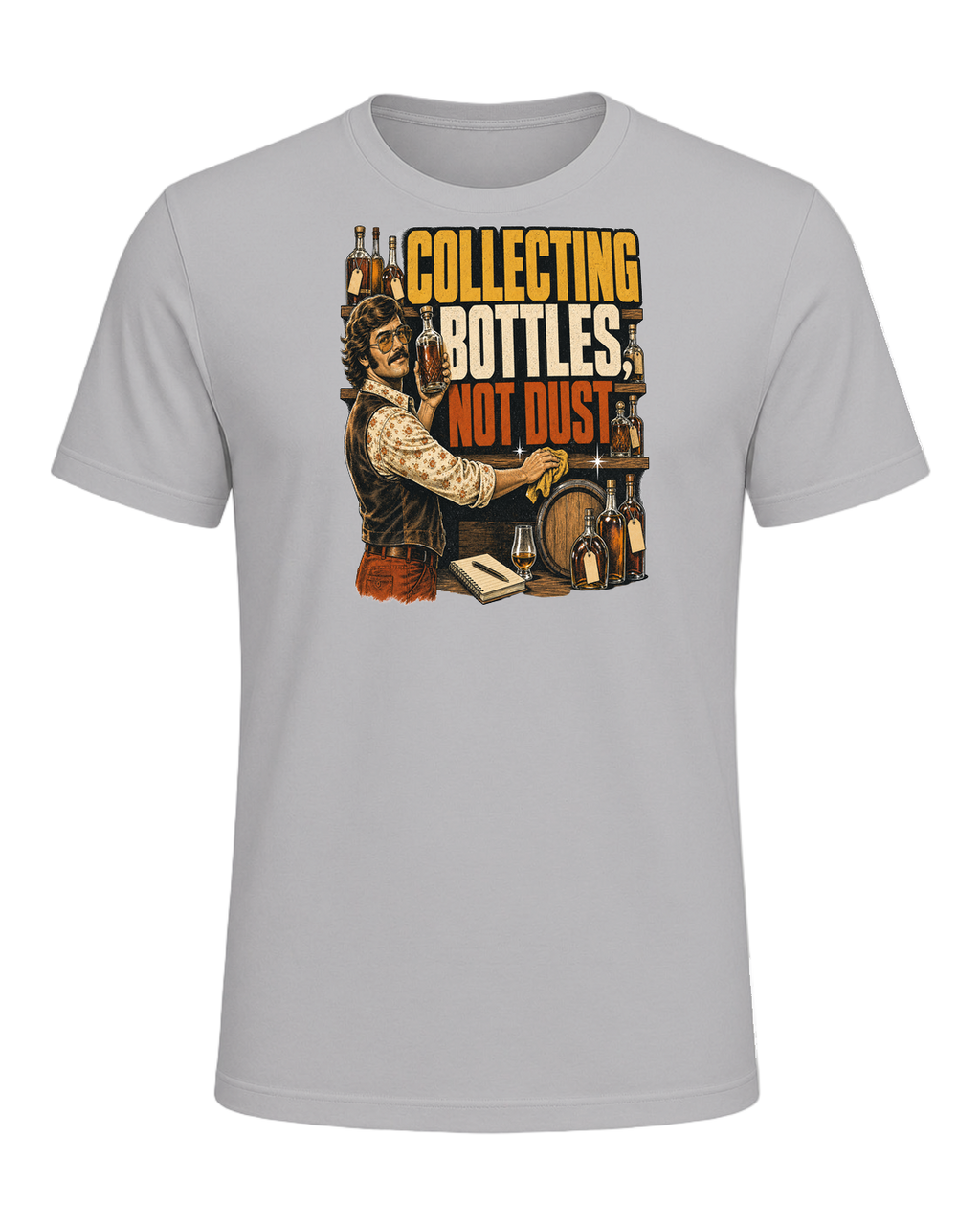 COLLECTING BOTTLES, NOT DUST — Athletic Heather