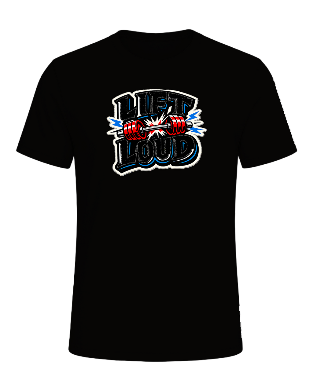 Lift Loud Tee — Black Heather