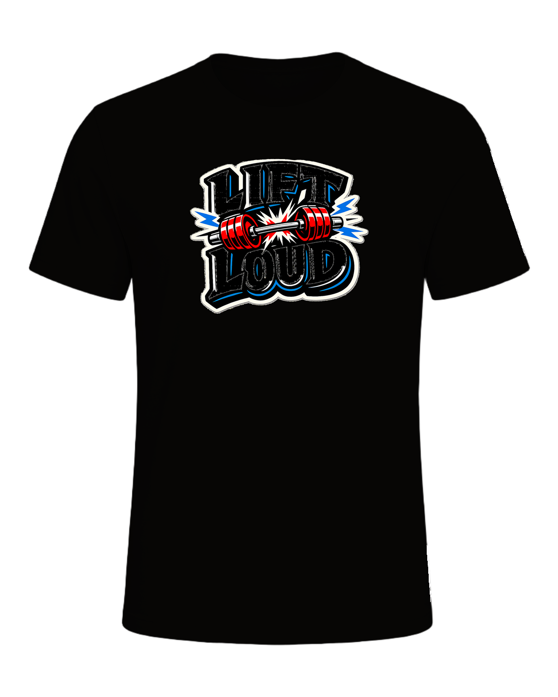 Lift Loud Tee — Black Heather