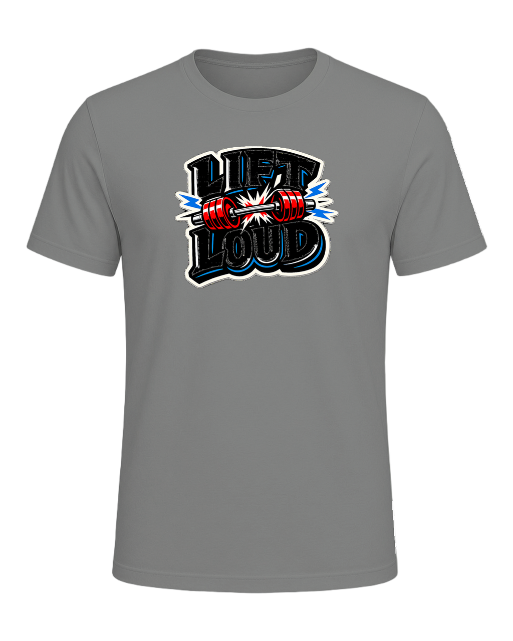 Lift Loud Tee — Deep Heather
