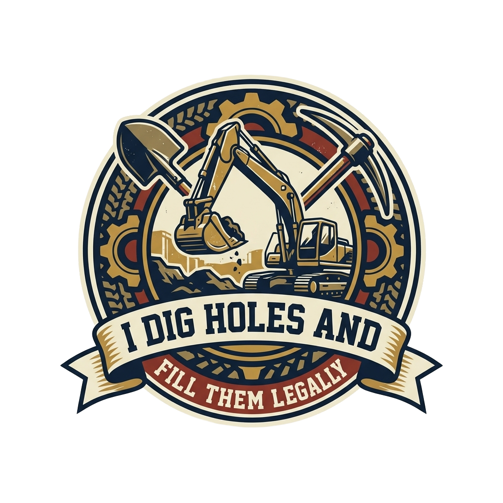 I dig holes and fill them legally