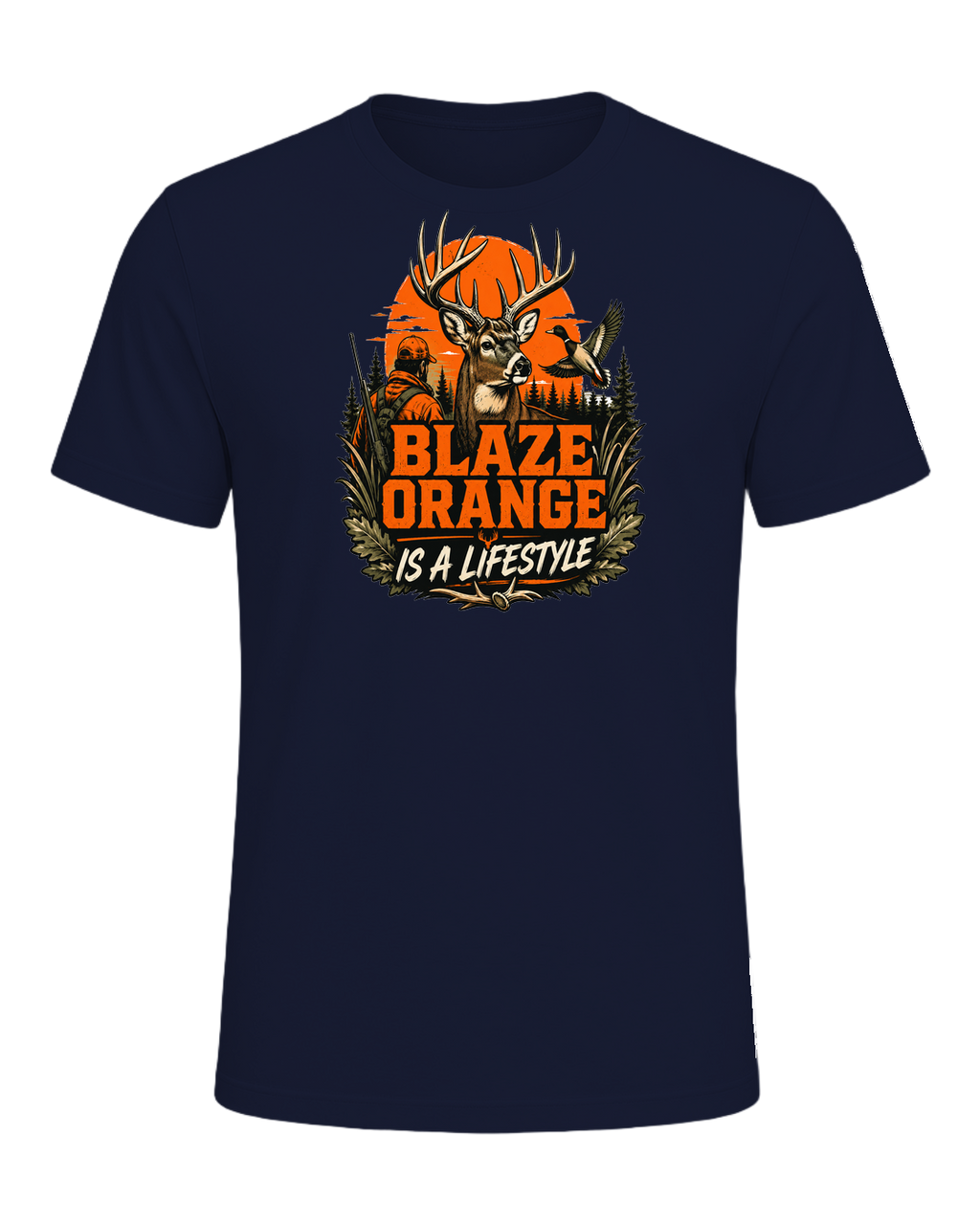blaze orange is a lifestyle — Navy