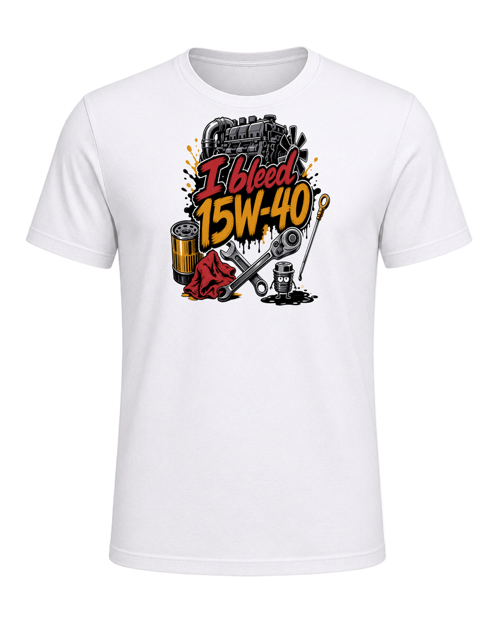 I bleed 15W-40 — White