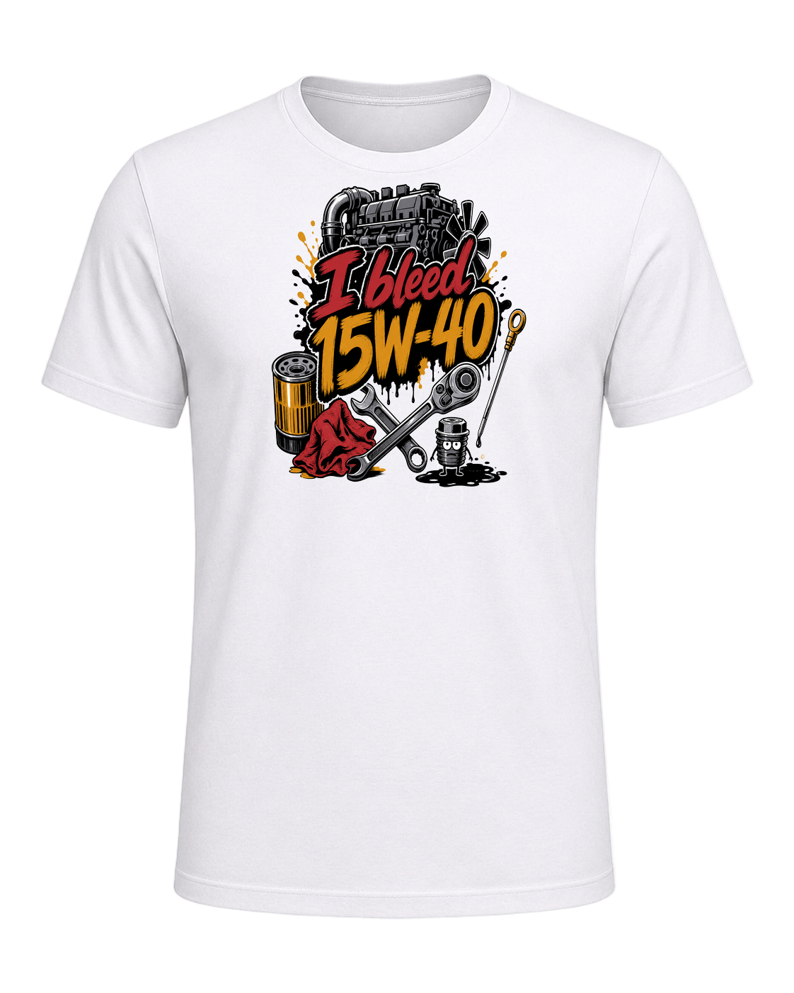 I bleed 15W-40 — White