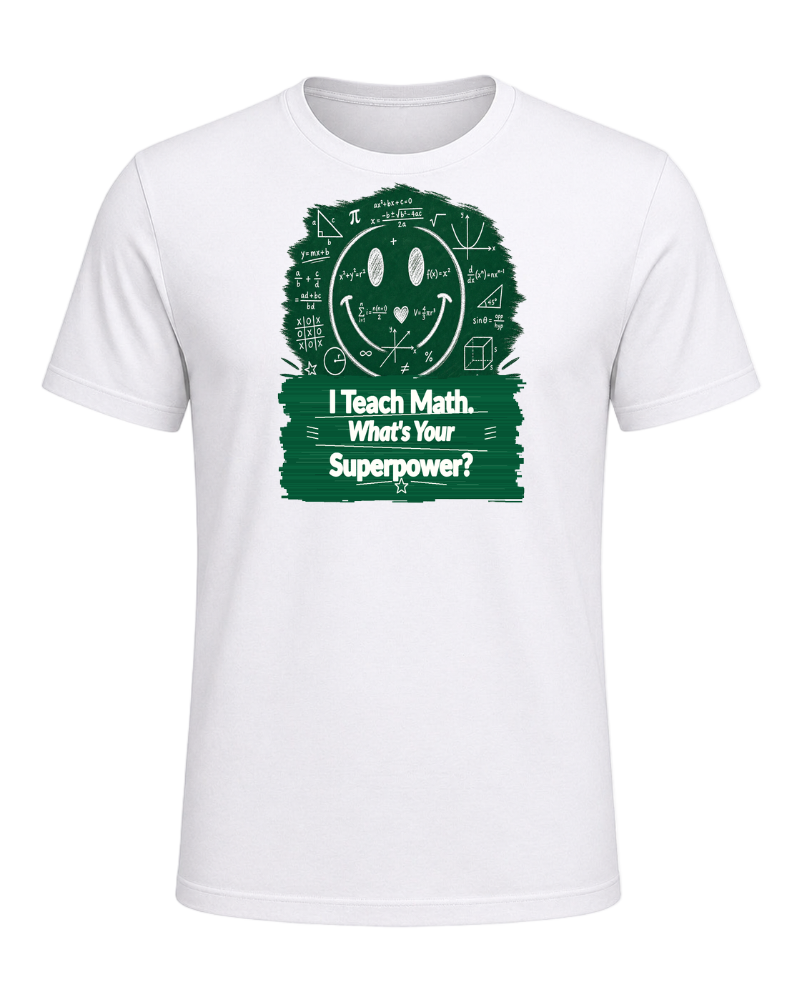 Math Pun Teacher — White