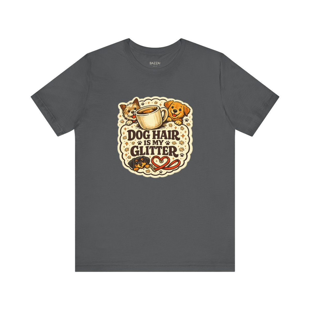 Funny Dog Mom T-Shirt — Pet Hair Is an Accessory — dog mom t-shirt design by June