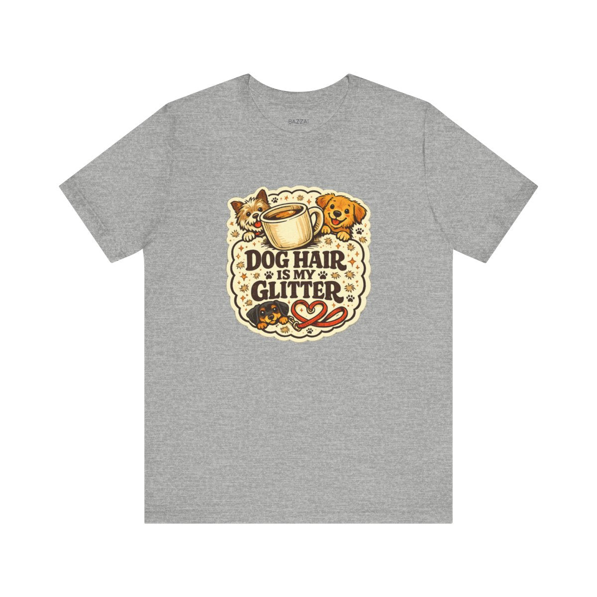 Funny Dog Mom T-Shirt — Pet Hair Is an Accessory — dog mom t-shirt design by June