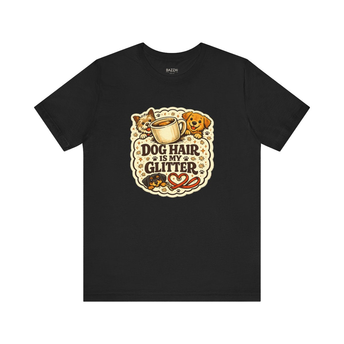 Funny Dog Mom T-Shirt — Pet Hair Is an Accessory — dog mom t-shirt design by June
