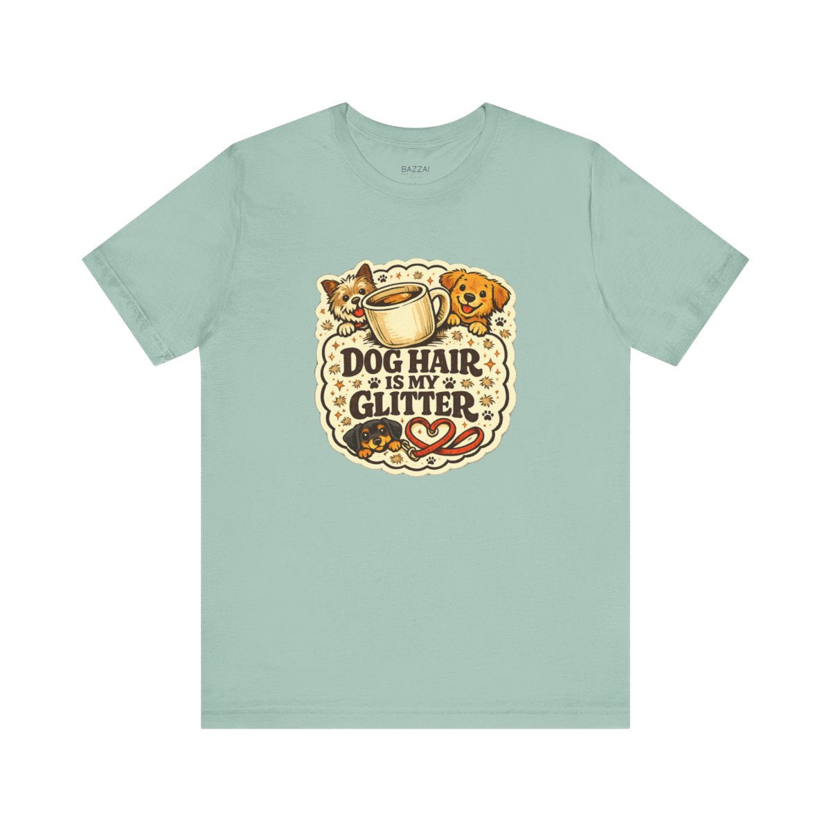 Funny Dog Mom T-Shirt — Pet Hair Is an Accessory — dog mom t-shirt design by June
