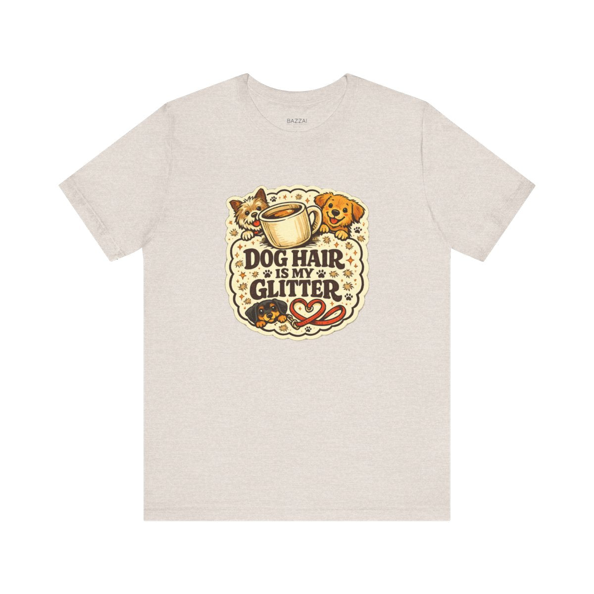 Funny Dog Mom T-Shirt — Pet Hair Is an Accessory — dog mom t-shirt design by June