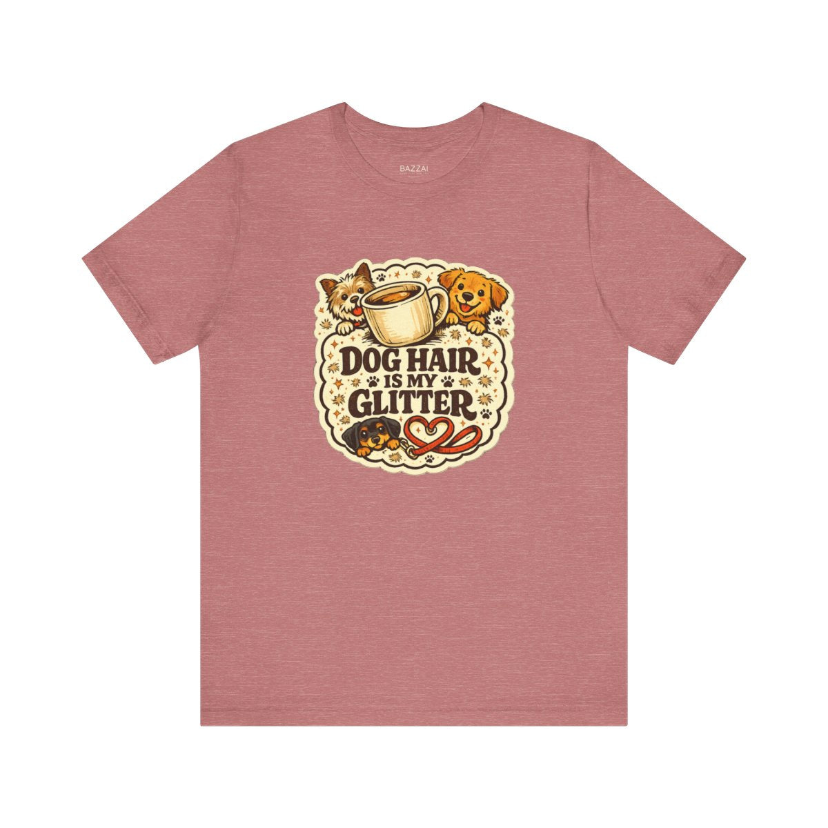Funny Dog Mom T-Shirt — Pet Hair Is an Accessory — dog mom t-shirt design by June