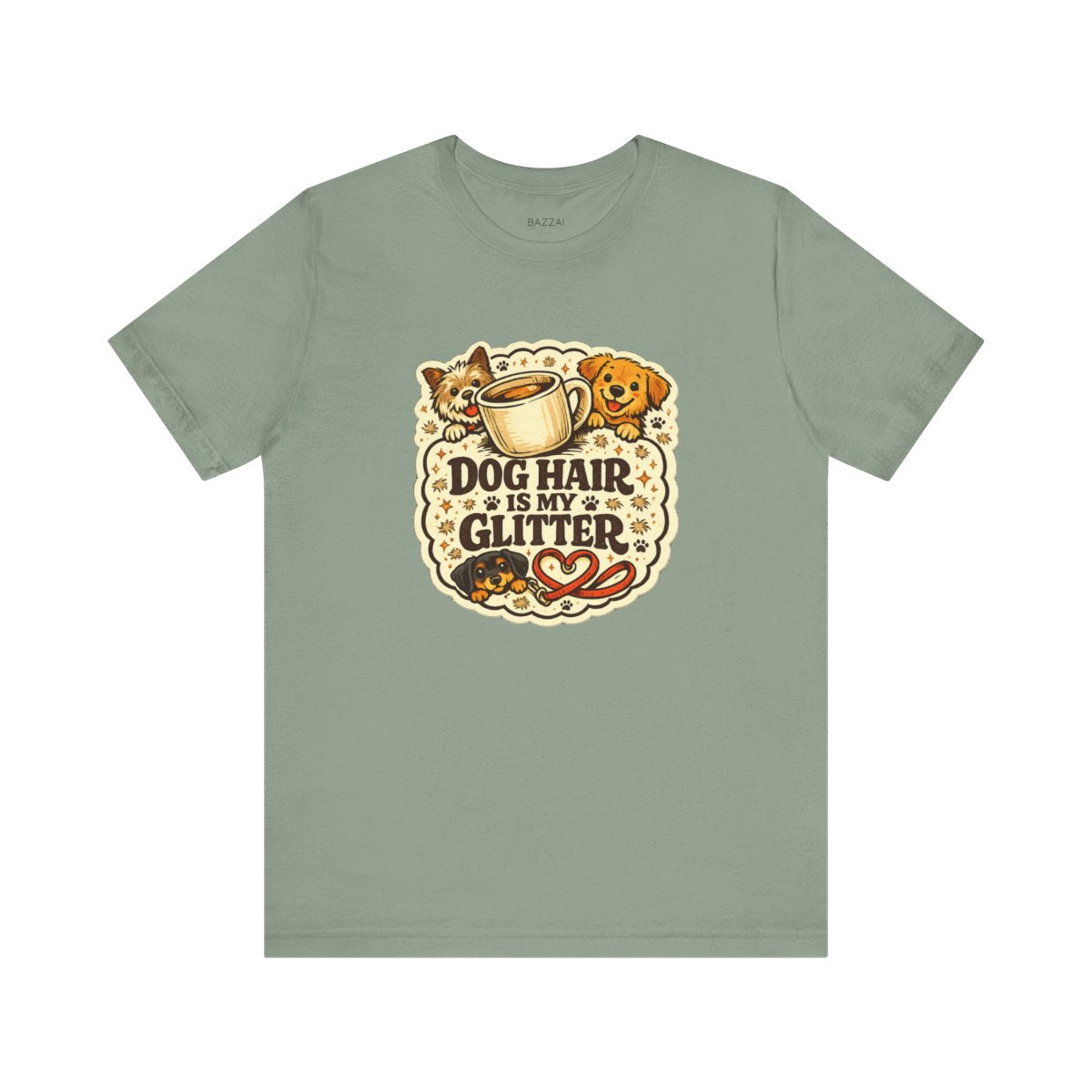 Funny Dog Mom T-Shirt — Pet Hair Is an Accessory — dog mom t-shirt design by June