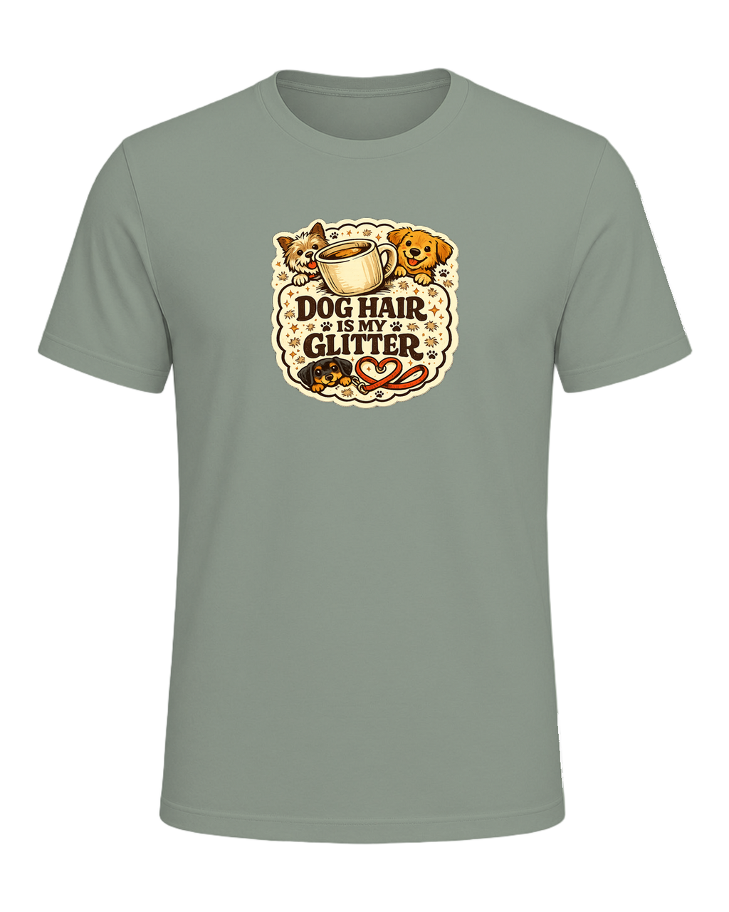 A cozy funny dog mom tee for anyone who treats pet hair like part of the outfit. — Sage