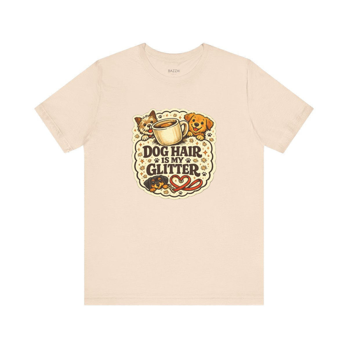 Funny Dog Mom T-Shirt — Pet Hair Is an Accessory — dog mom t-shirt design by June