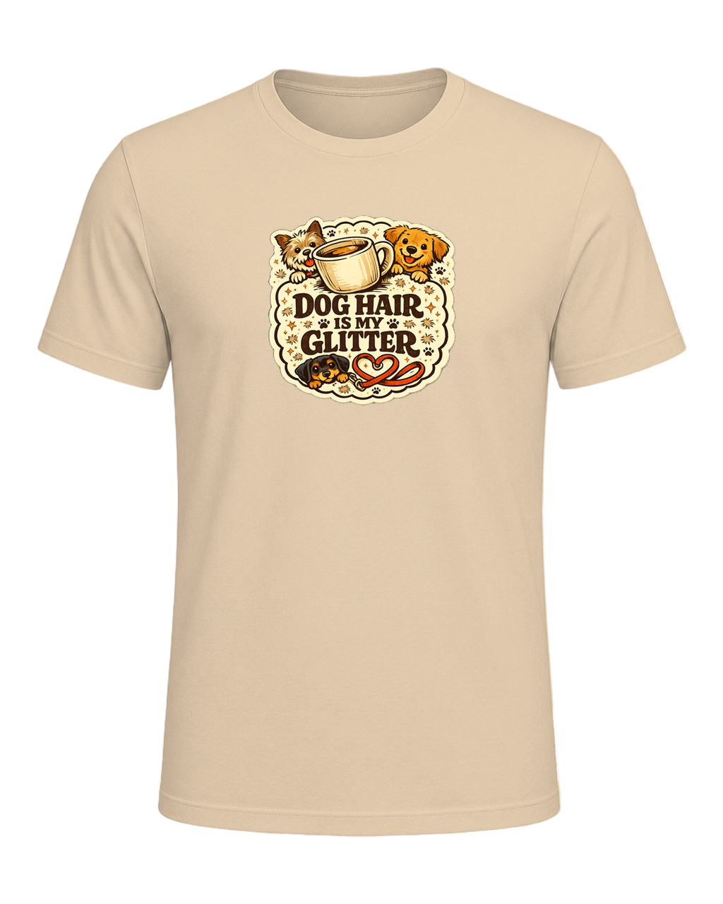 A cozy funny dog mom tee for anyone who treats pet hair like part of the outfit. — Soft Cream