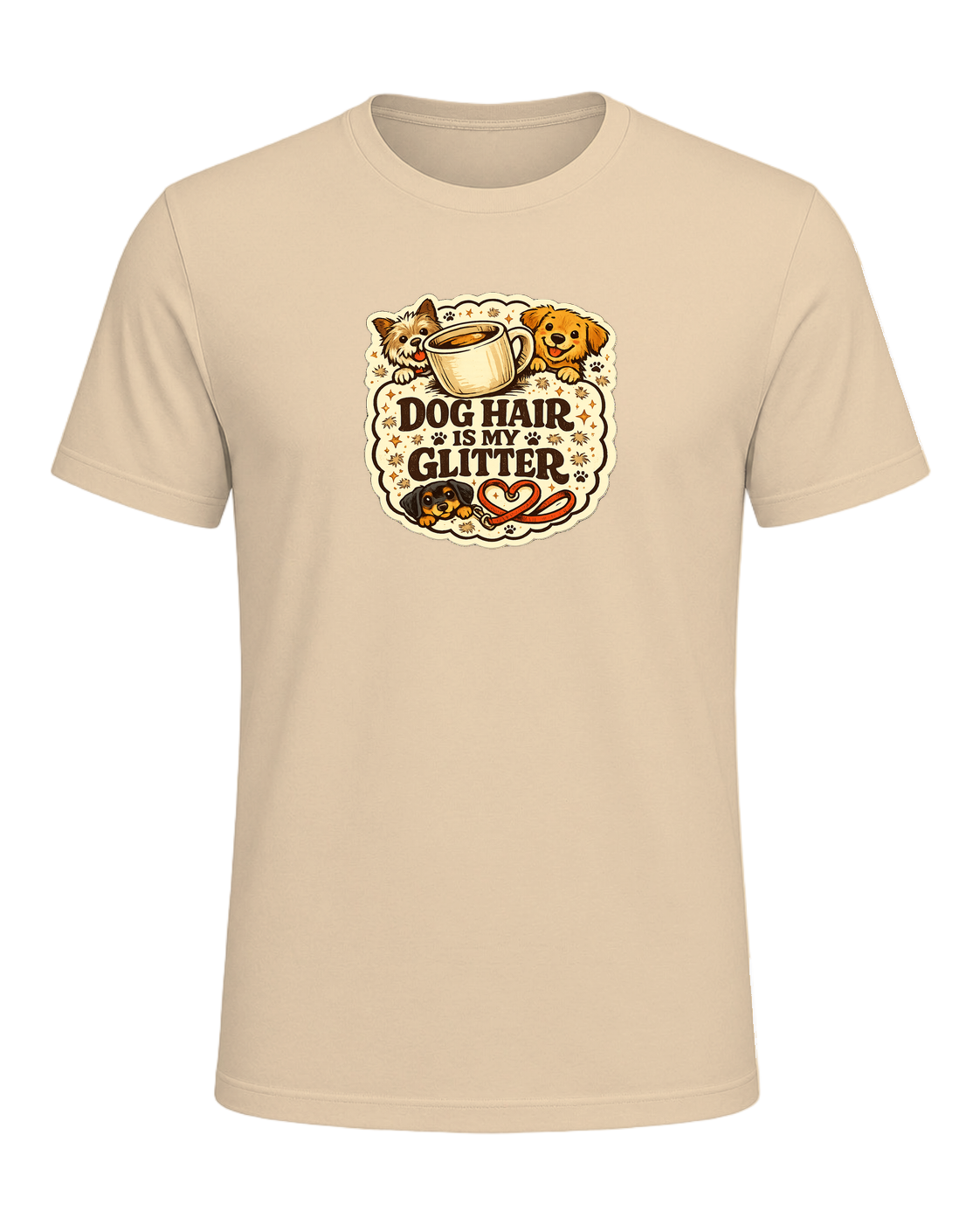 A cozy funny dog mom tee for anyone who treats pet hair like part of the outfit. — Soft Cream