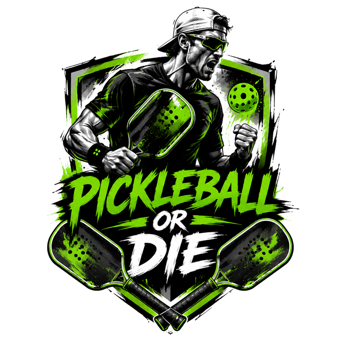 Pickleball or Die - Athletic Badge Tee