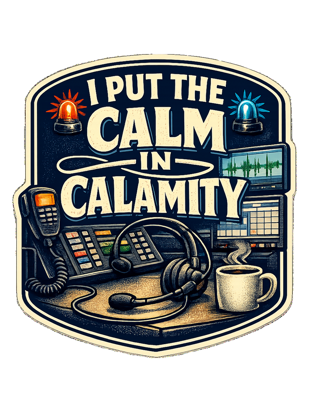 A funny 911 dispatcher tee for the calm voice in everyone else’s emergency.