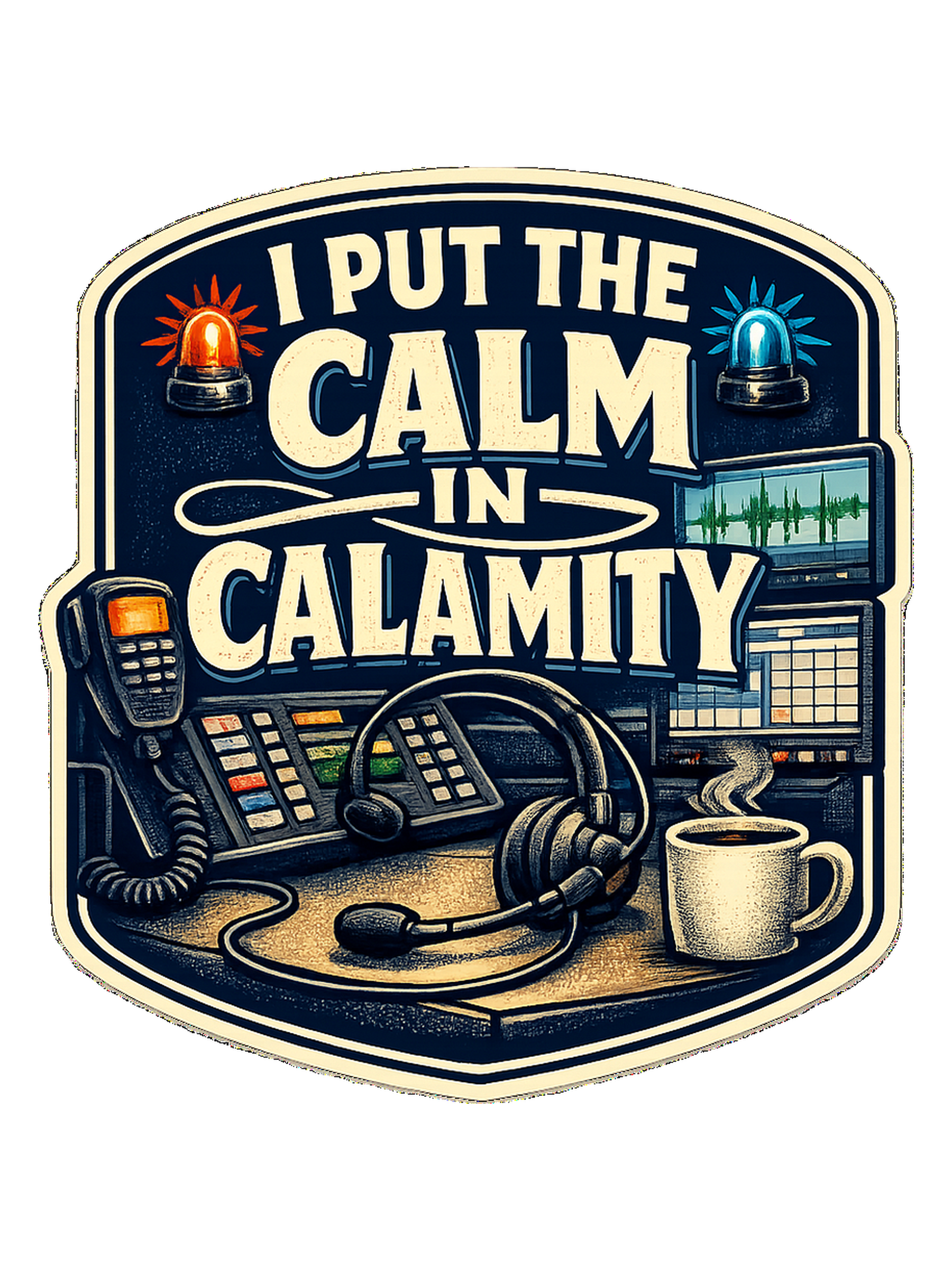 A funny 911 dispatcher tee for the calm voice in everyone else’s emergency.