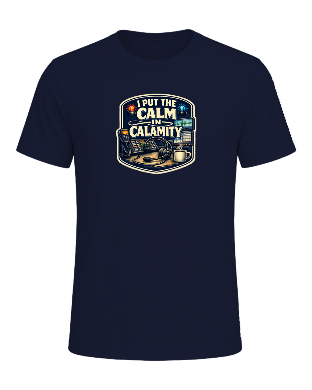 A funny 911 dispatcher tee for the calm voice in everyone else’s emergency. — Navy