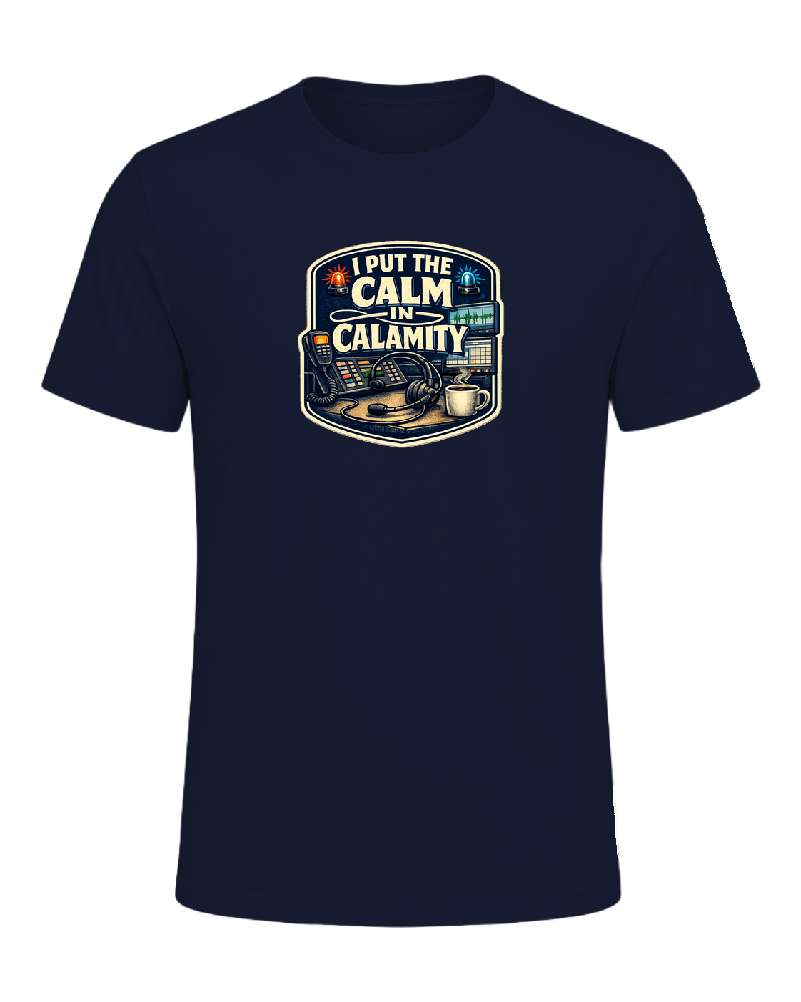 A funny 911 dispatcher tee for the calm voice in everyone else’s emergency. — Navy