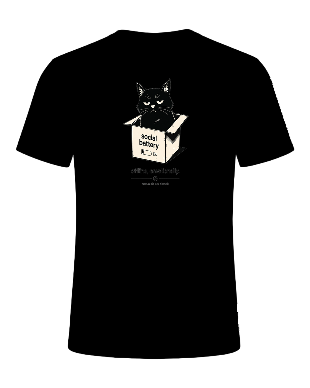 offline, emotionally — Black