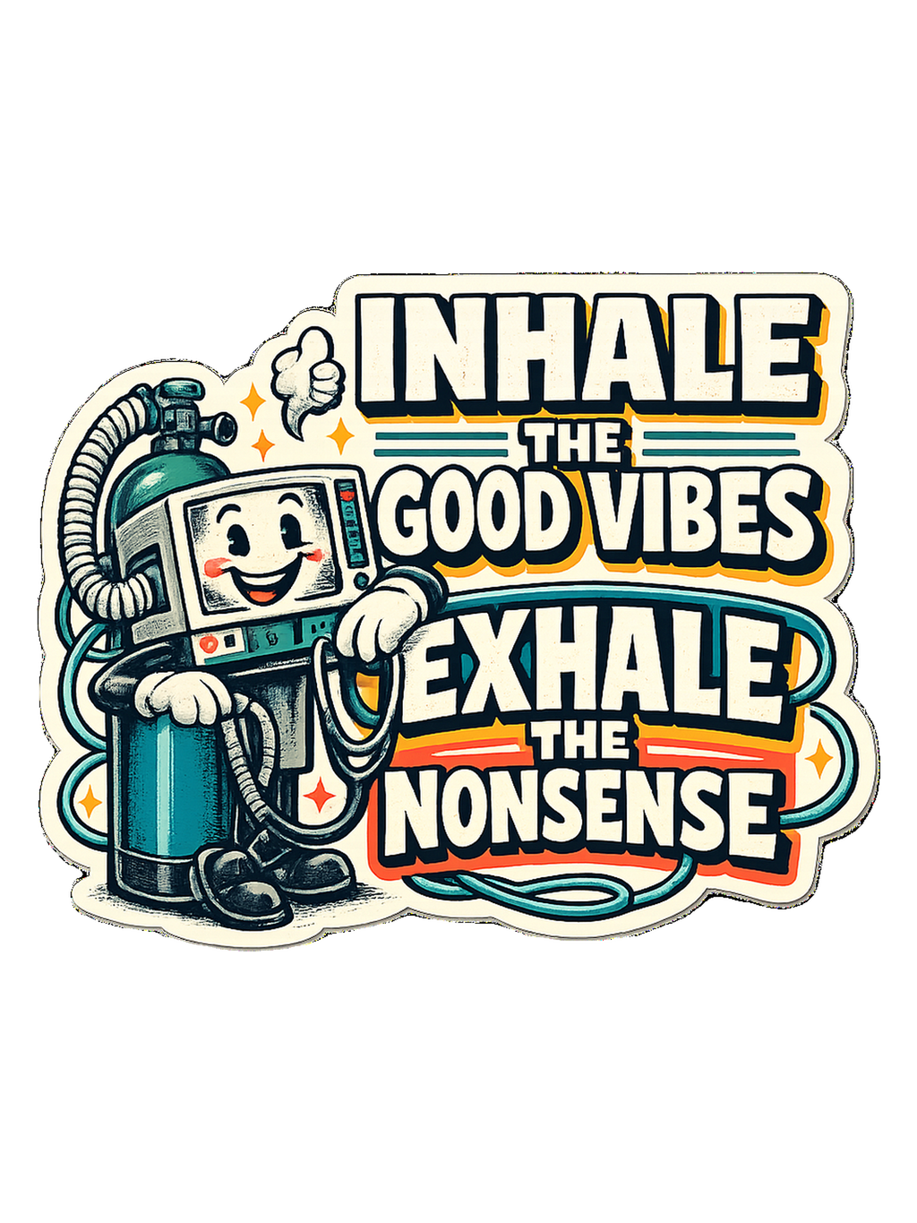 Inhale The Good Vibes Exhale The Nonsense Tee