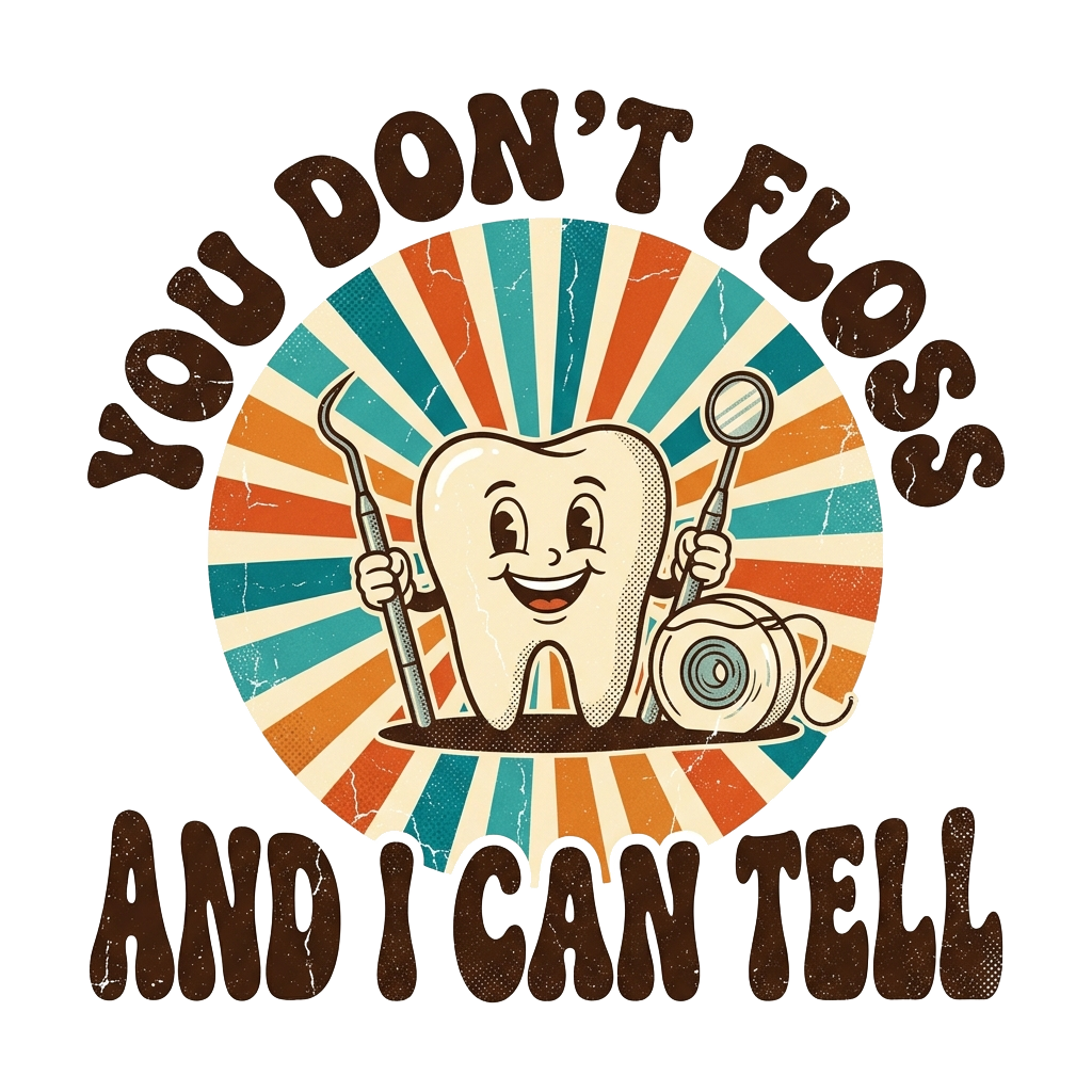 YOU DON'T FLOSS AND I CAN TELL