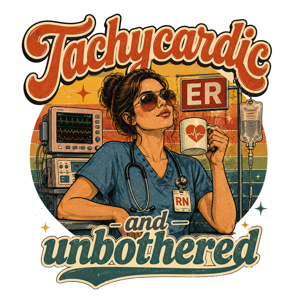 Tachycardic and unbothered