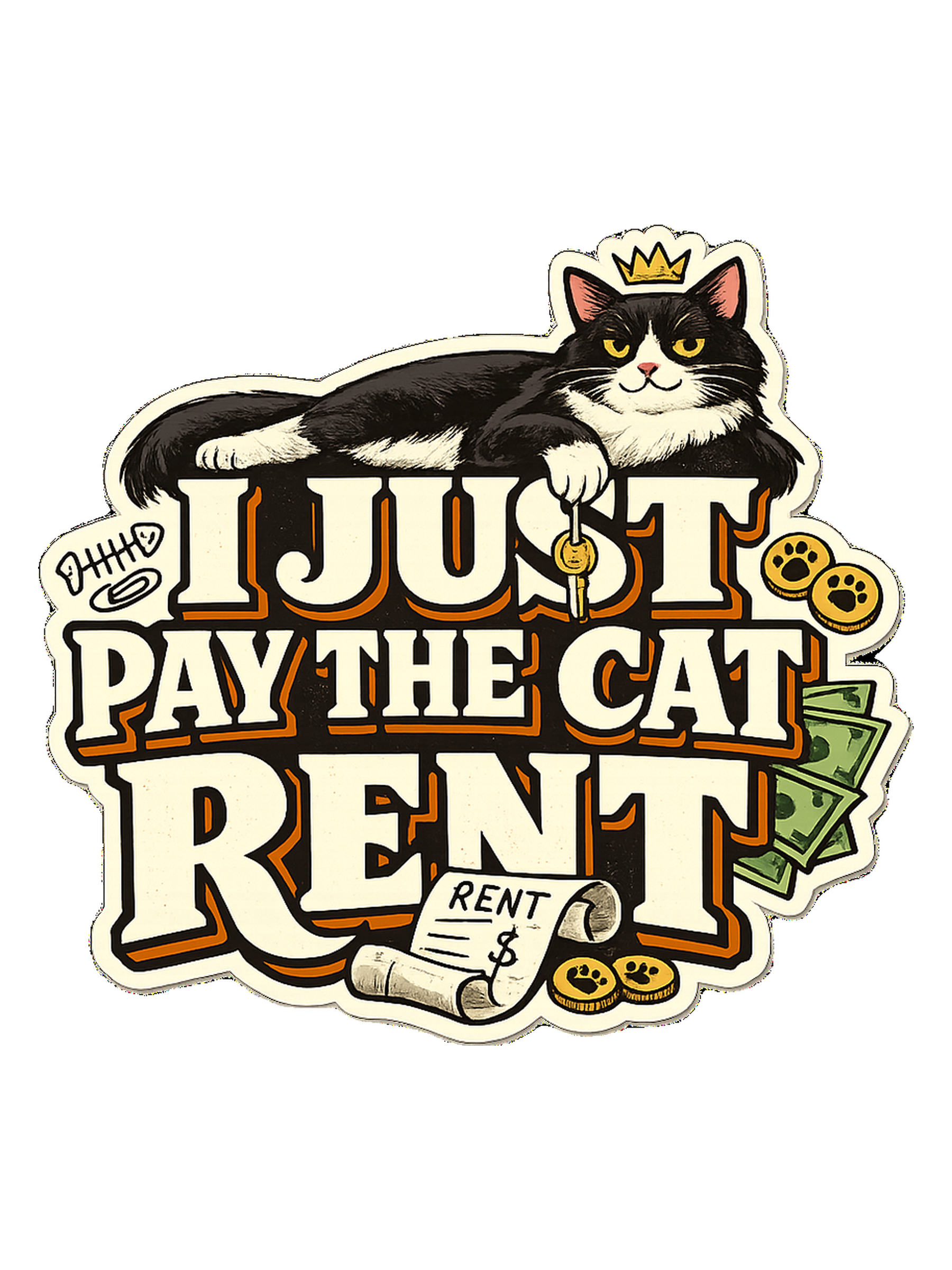 I Just Pay The Cat Rent Tee