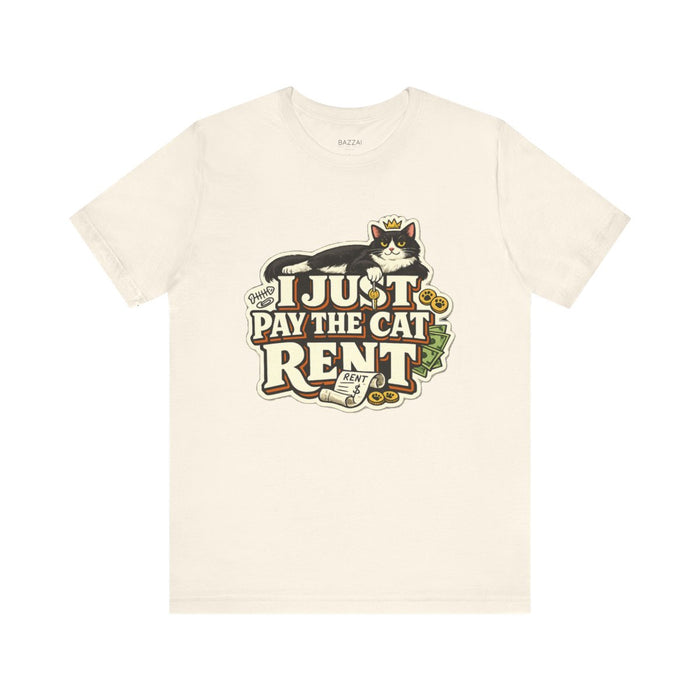 Cat Dad T-Shirt — I Just Pay the Cat Rent