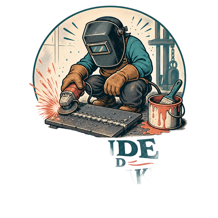 Grinder & Paint Welder I Ain't (Circular Art)