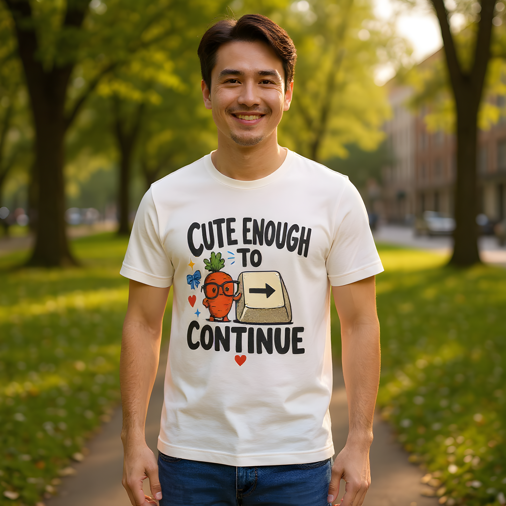 Encouragement Gift T-Shirt — Cute Enough to Continue — t-shirt design