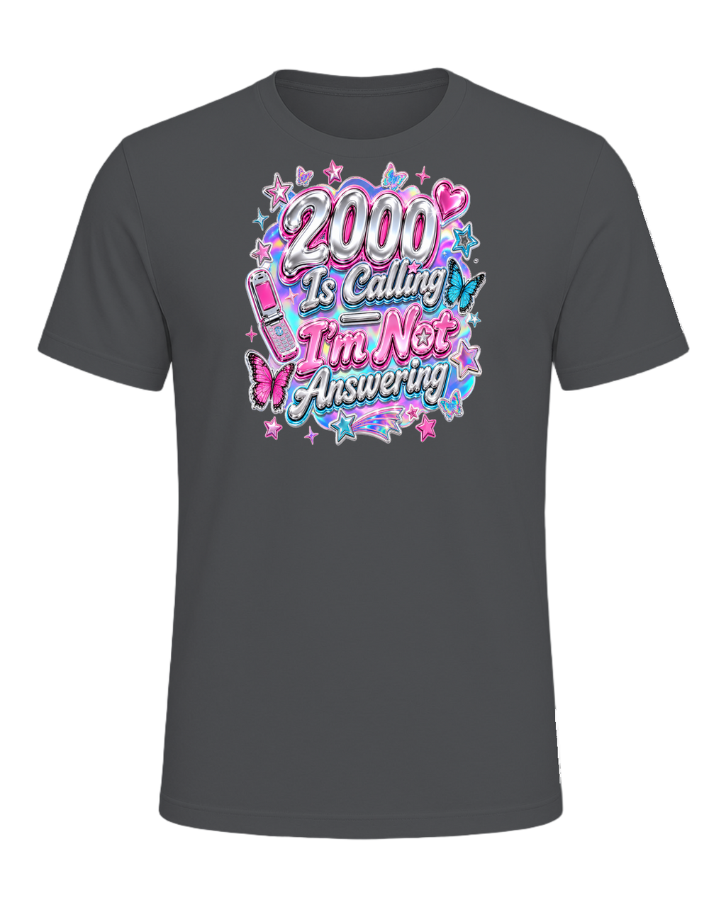 Y2K Chrome Style — Asphalt