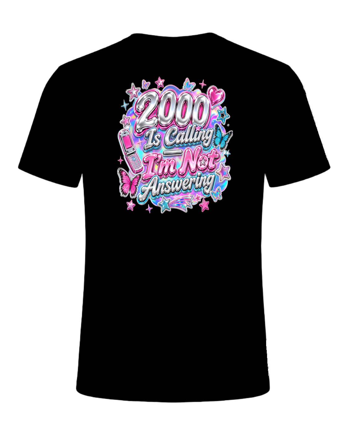Y2K Chrome Style — Black