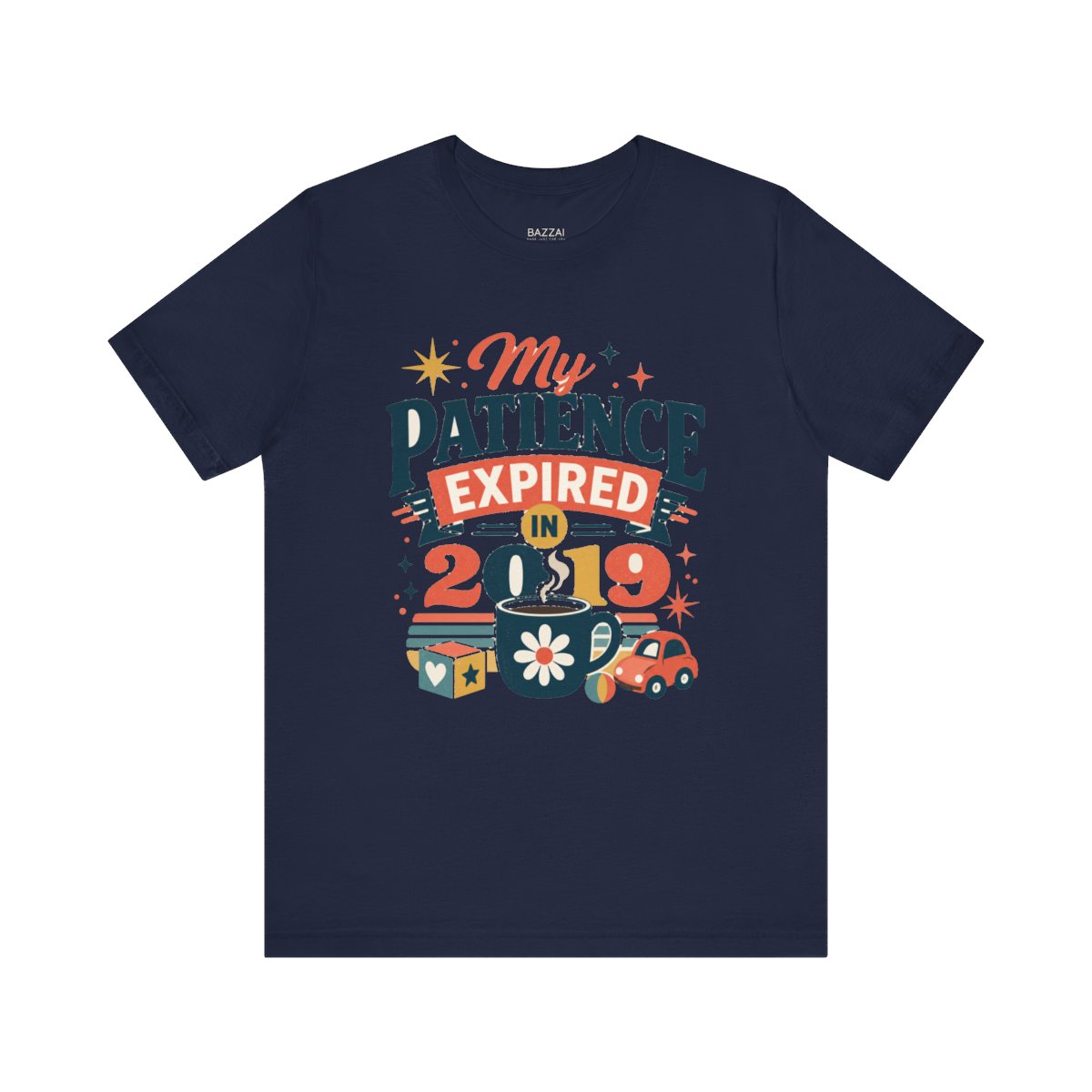 Tired Mom Gift T-Shirt — My Patience Expired in 2019 — mom chaos t-shirt design