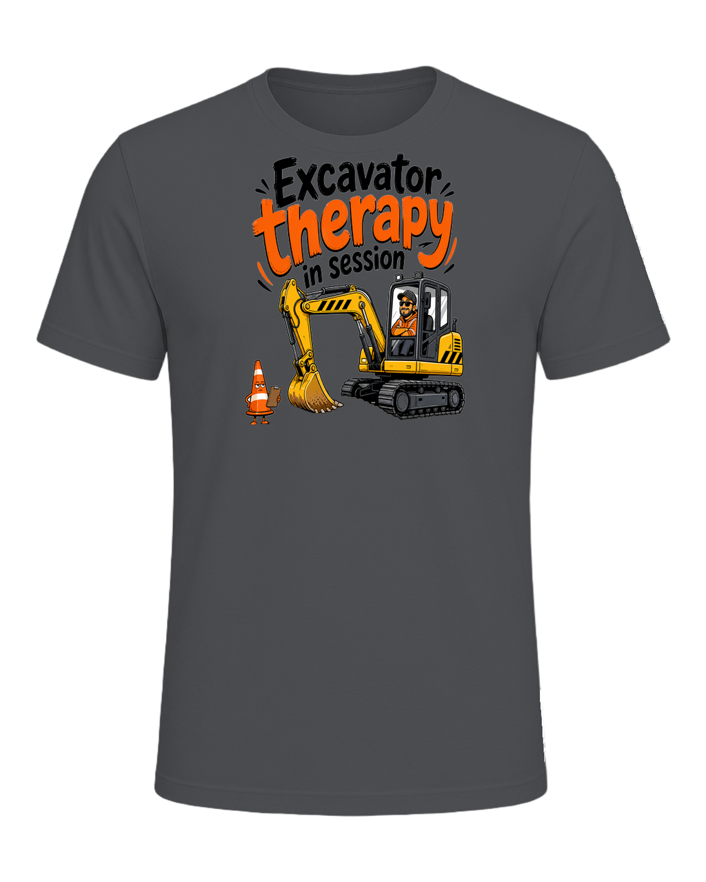 Excavator therapy in session — Asphalt