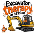 Excavator therapy in session