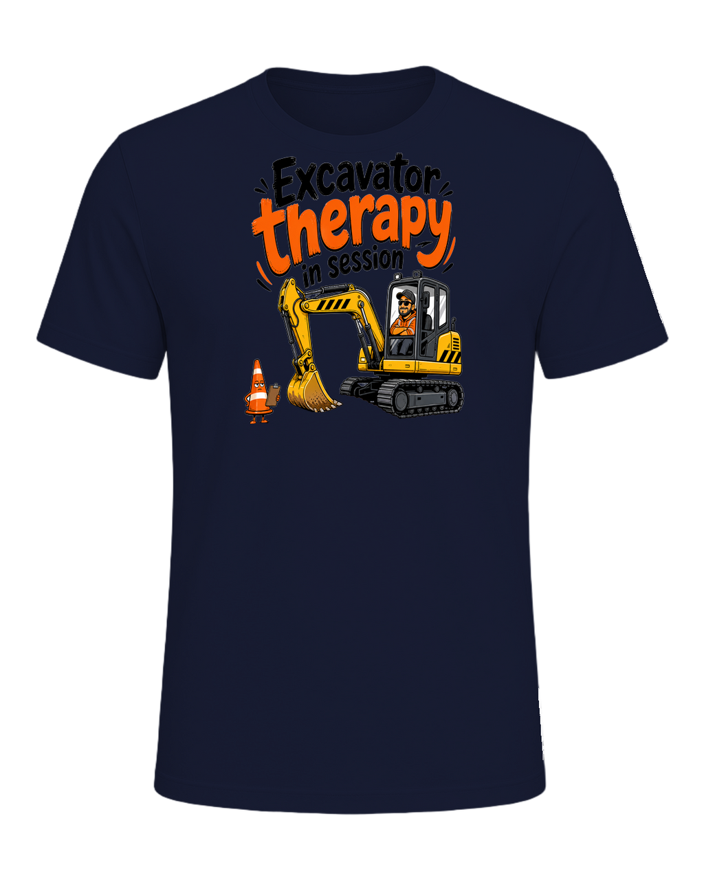 Excavator therapy in session — Navy
