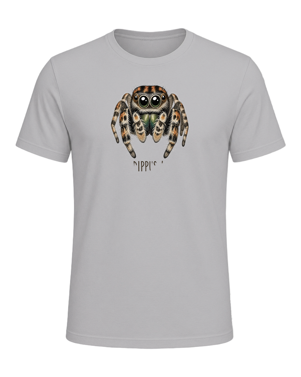 Jumping Spider Close-up Art — Athletic Heather