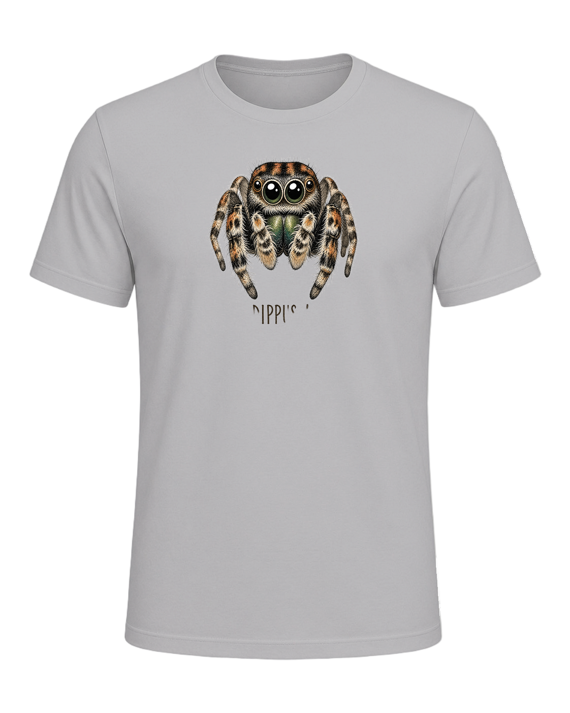 Jumping Spider Close-up Art — Athletic Heather